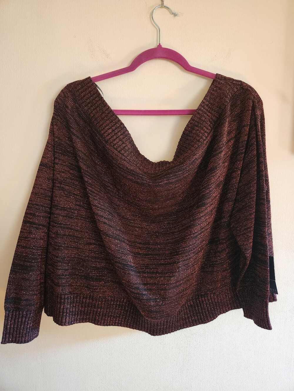 Eloquii Off The Shoulder Cropped Sweater 18/20 2X NWT